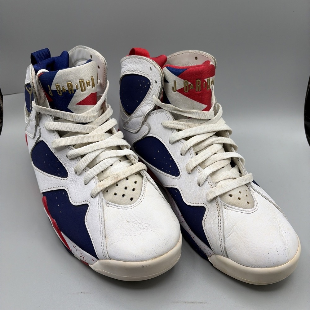Nike Air Jordan 7 Retro Sneakers Mens 9 Tinker Alternate Olympic shoe 304775-123
